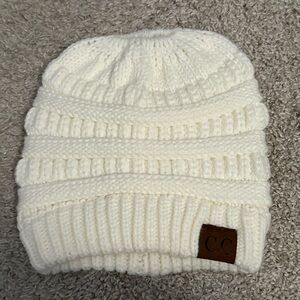 CC Women's Cream Knit Beanie